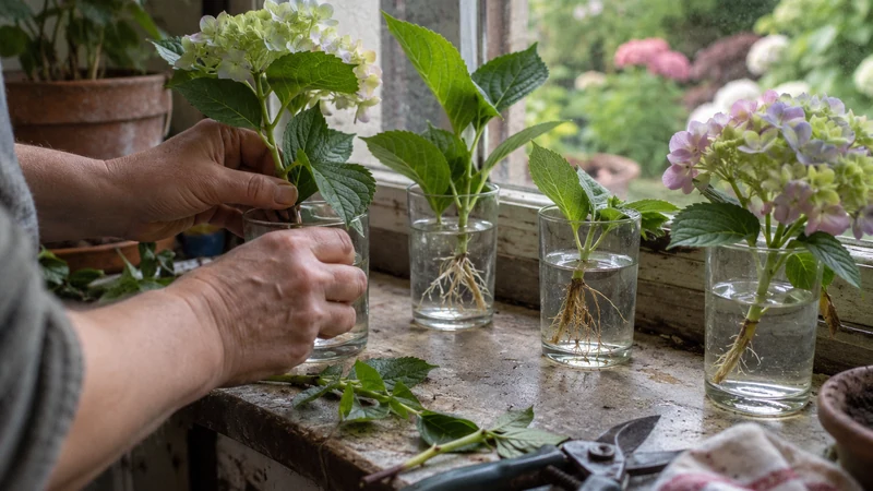 Bouturage de l’hortensia dans l’eau : méthode simple et efficace