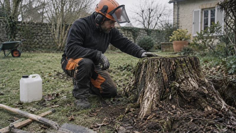 Utiliser l’acide chlorhydrique en toute sécurité pour éliminer un arbre