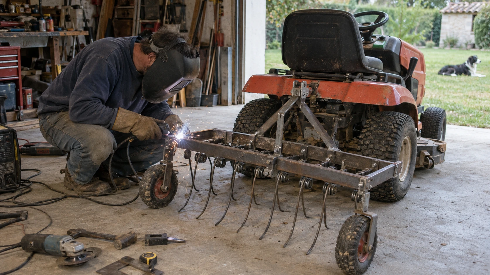 Comment fabriquer un scarificateur pour tracteur tondeuse facilement