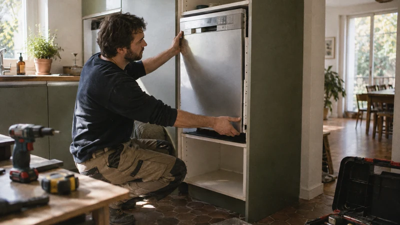 Installer un lave-vaisselle en hauteur pour transformer votre cuisine