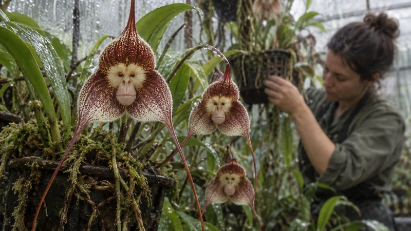 Orchidées tête de singe et tête de mort : secrets de culture et fascinantes curiosités botaniques