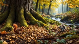Crotte d'écureuil : reconnaissance, différences et rôle écologique