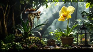 Orchidées tête de singe et tête de mort : secrets de culture et fascinantes curiosités botaniques